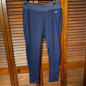 Avis Navy Full-Length Workout Leggings